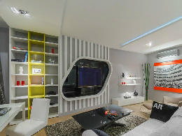 Дизайн интерьера гостиной. Современный стиль.